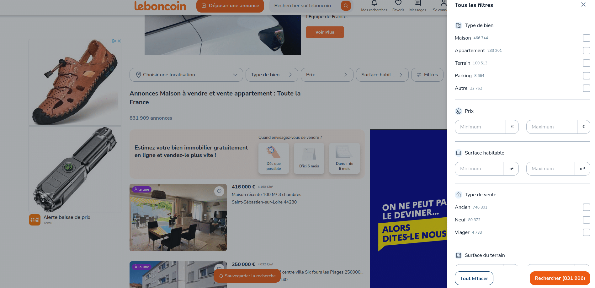 Comment utiliser leboncoin immobilier pour trouver des pépites ?